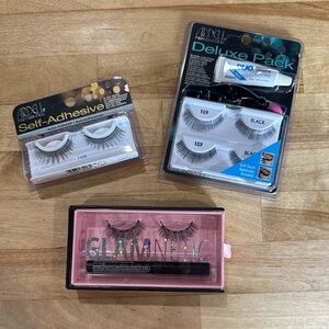 Ardell and Glamnetic Eyelash Set - Black, 4 Lashes Total